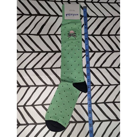 Soxfords Choco Chip Mints Mens Dress Socks Cotton Blend Mens 8-12 - Picture 3 of 3